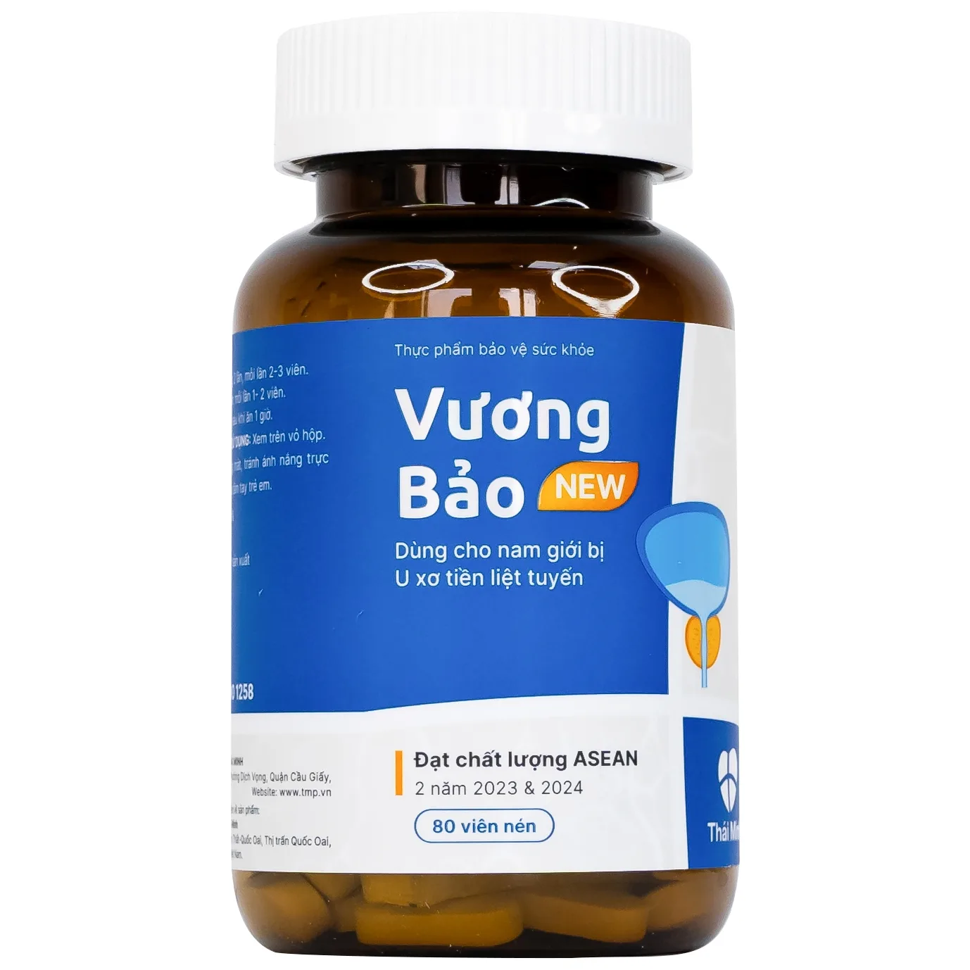 Hình ảnh Viên uống Vương Bảo Thái Minh dùng cho nam giới bị u xơ tiền liệt tuyến (80 viên)