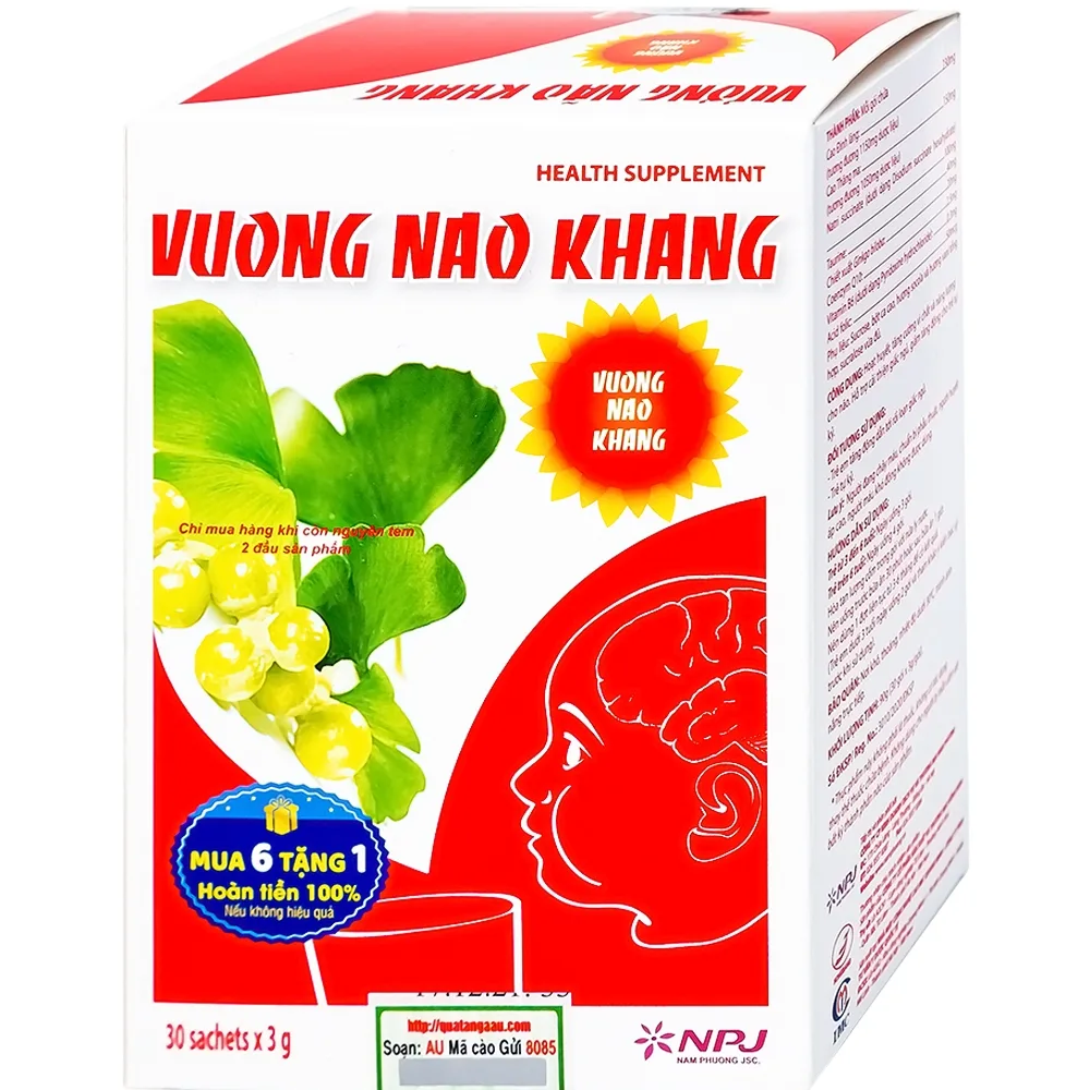 Hình ảnh Bột Vương Não Khang IMC hoạt huyết, tăng cường vi chất cho não, cải thiện giấc ngủ (30 gói)