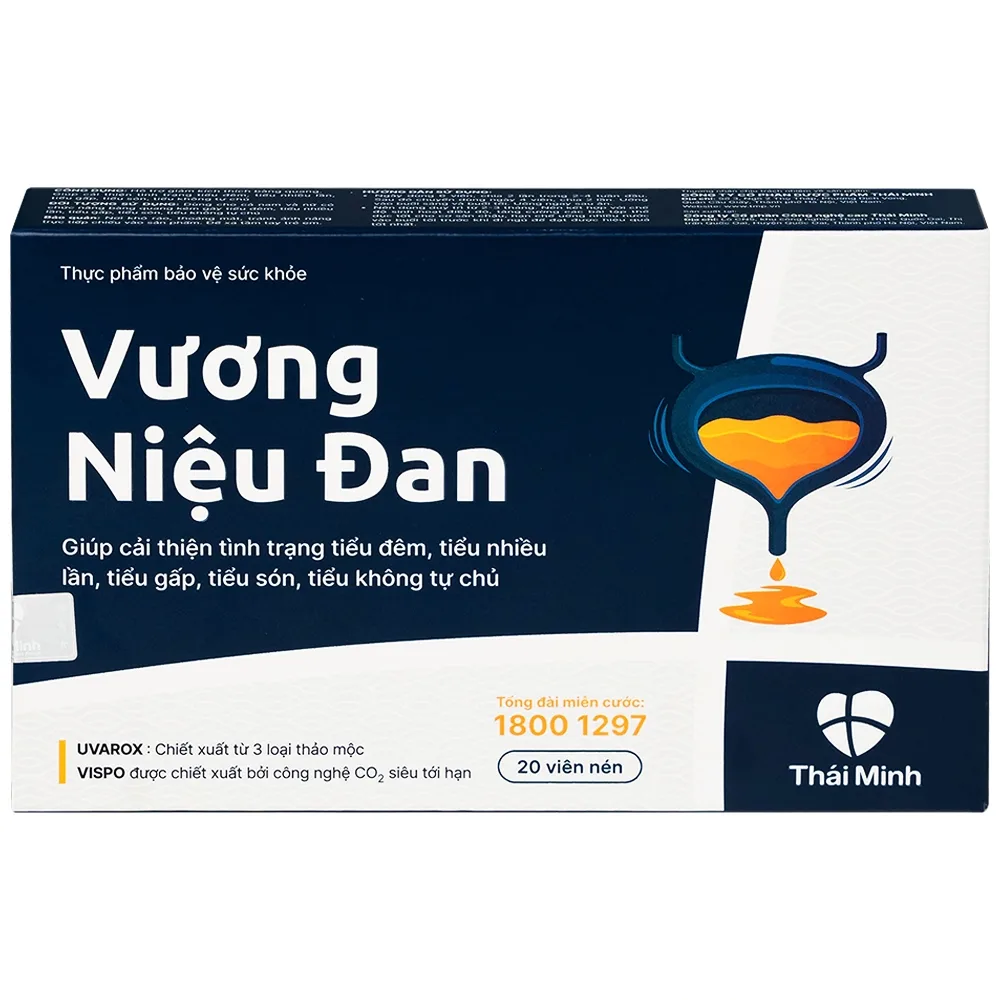 Hình ảnh Viên nén Vương Niệu Đan Thái Minh hỗ trợ giảm tình trạng tiểu đêm, tiểu nhiều lần, tiểu gấp (20 viên)