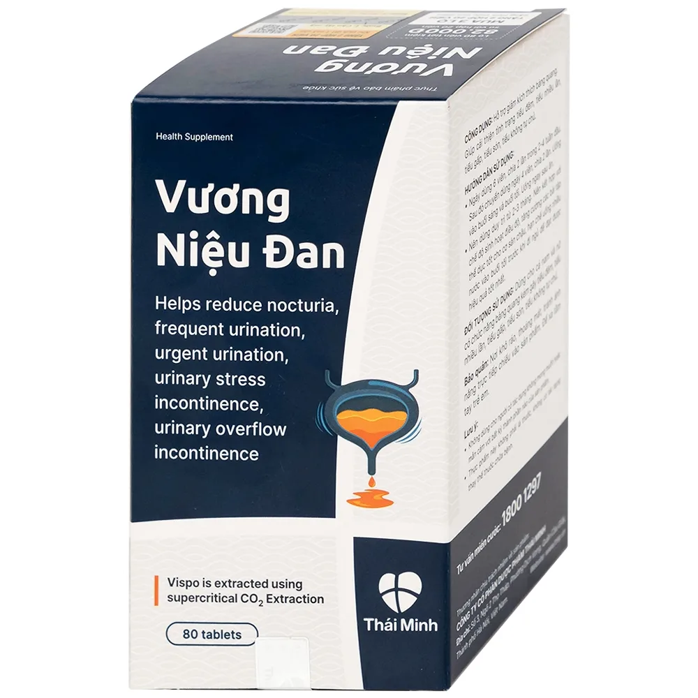 Hình ảnh Viên nén Vương Niệu Đan Thái Minh hỗ trợ giảm tình trạng tiểu đêm, tiểu nhiều lần, tiểu gấp (80 viên)