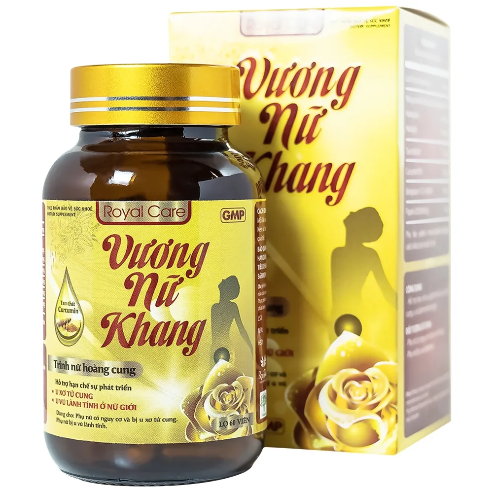 Hình ảnh Viên nang cứng Vương Nữ Khang Royal Care hỗ trợ hạn chế sự phát triển u xơ tử cung, u vú lành tính (60 viên)