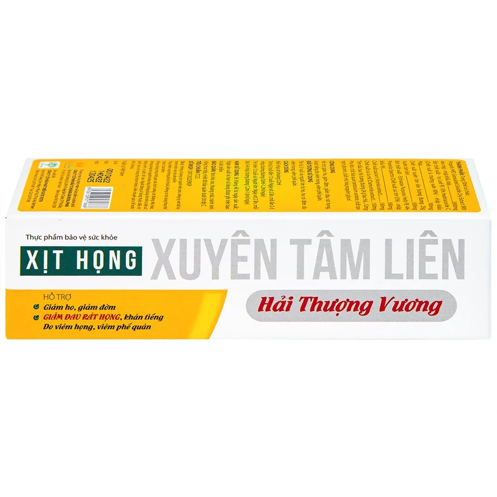 Hình ảnh Xịt họng Xuyên Tâm Liên Hải Thượng Vương hỗ trợ giảm ho, giảm đờm, giảm đau rát họng, khàn tiếng (30ml)