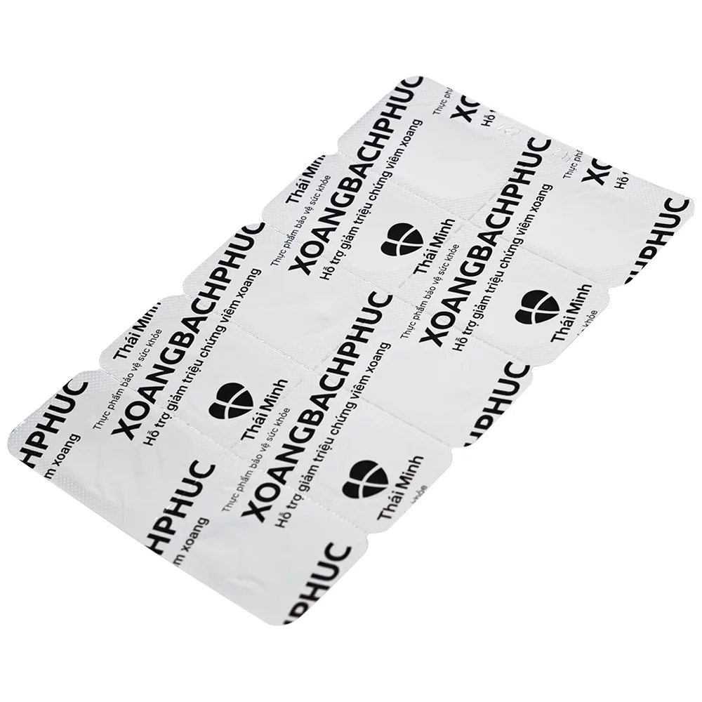 Hình ảnh Viên uống Xoang Bach Phuc Thái Minh hỗ trợ giảm triệu chứng viêm xoang (2 vỉ x 10 viên)