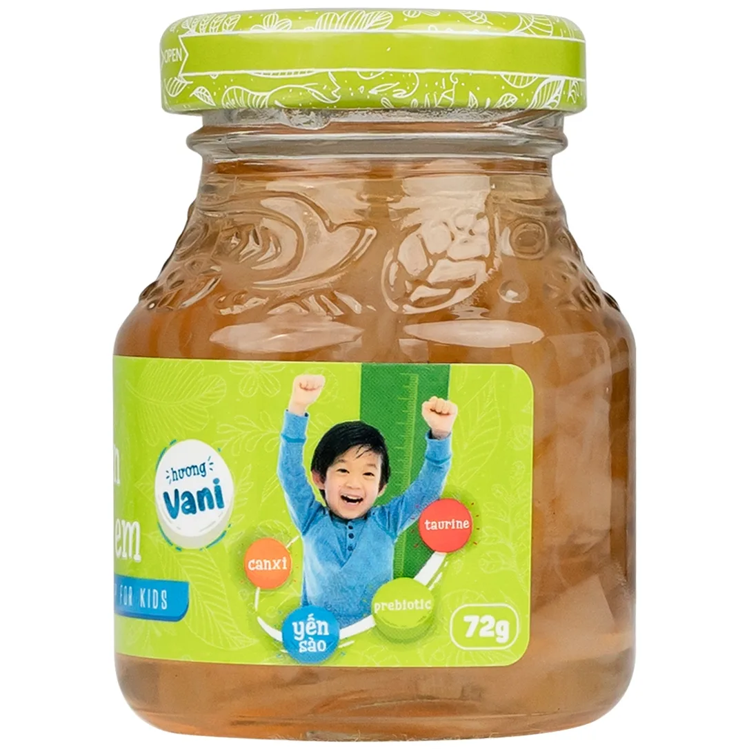 Hình ảnh Nước Yến Sào Green Bird Babi hương vani giúp tăng cường đề kháng và hệ miễn dịch (4 hũ x 72g)