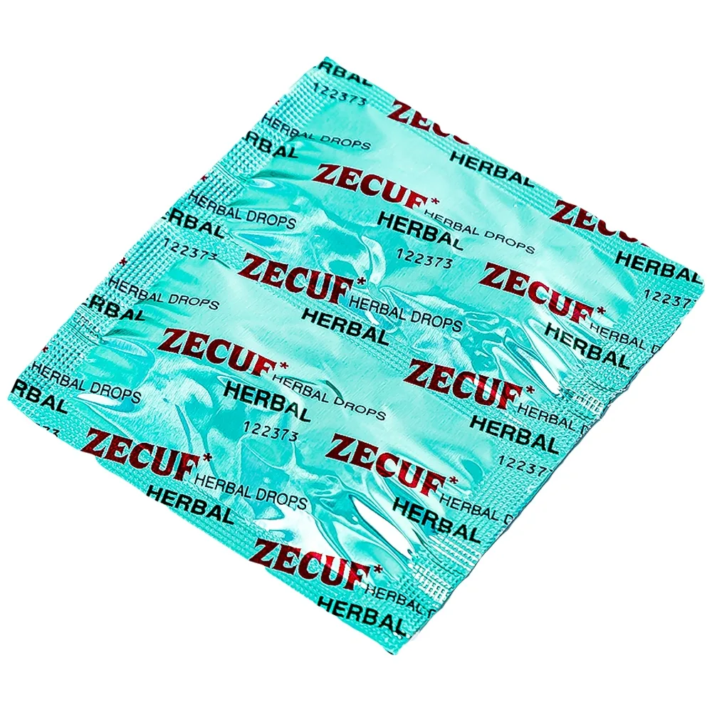 Hình ảnh Viên ngậm Zecuf Herbal Drops giúp ấm họng, nhuận phế, hỗ trợ giảm triệu chứng ho (5 vỉ x 4 viên)
