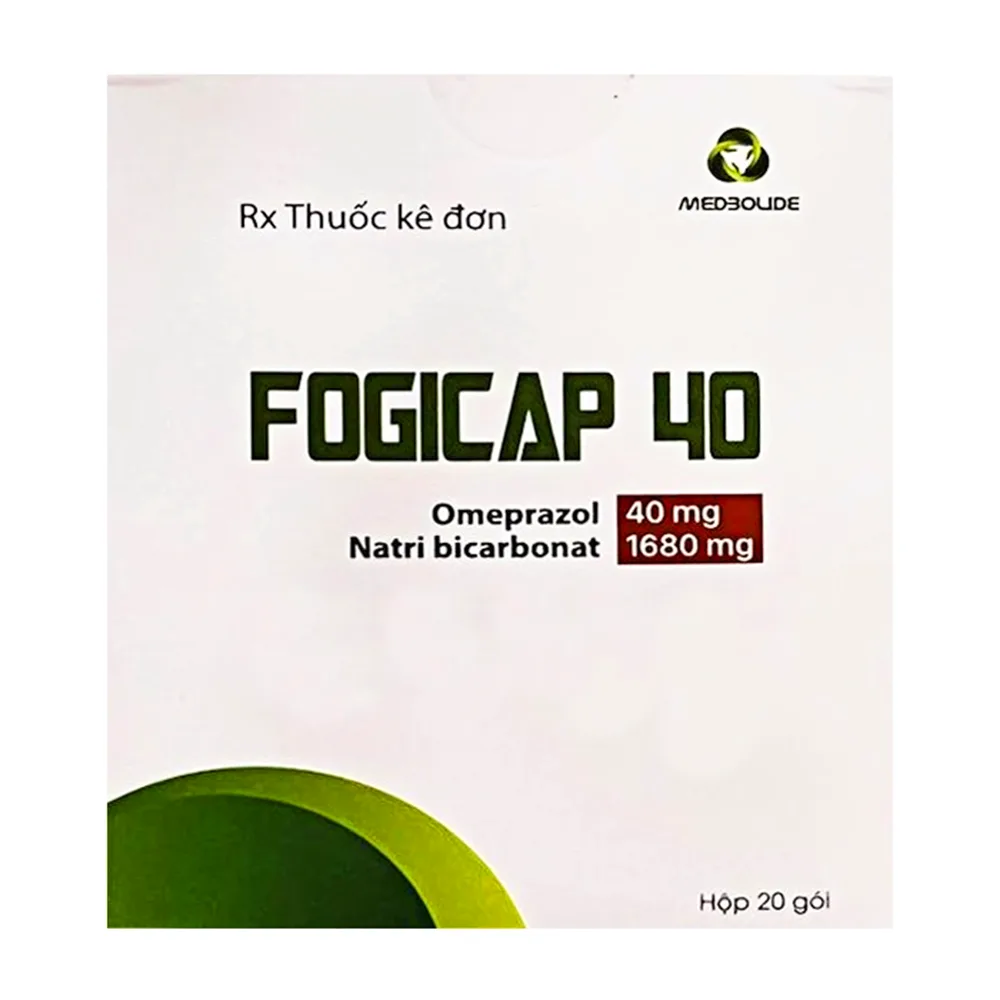 Hình ảnh Bột pha uống Fogicap 40 Medbolide điều trị viêm loét dạ dày, đường tiêu hóa (20 gói)