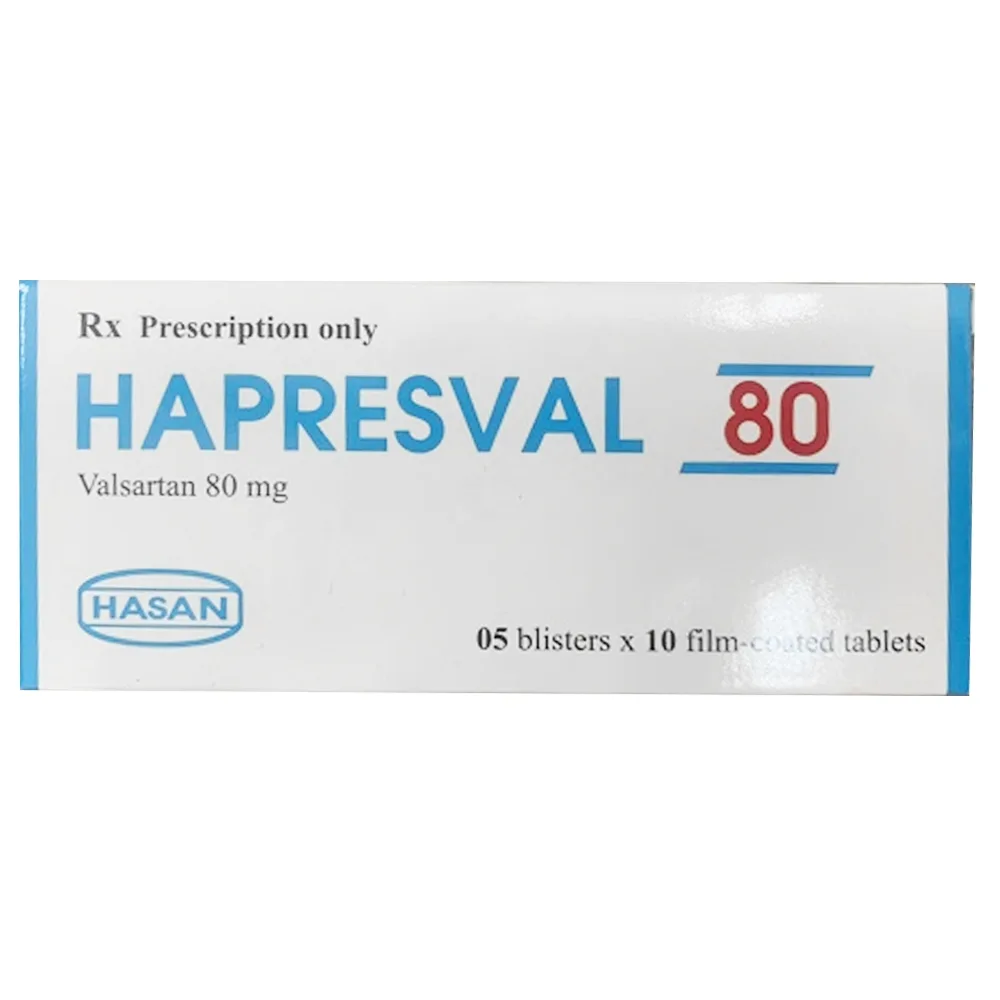 Hình ảnh Thuốc Hapresval 80mg Hasan điều trị tăng huyết áp nguyên phát (10 vỉ x 10 viên)