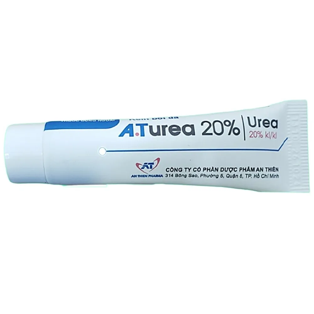 Hình ảnh Kem bôi da A.T Urea 20% An Thiên điều trị nứt nẻ tay chân, bệnh vảy cá (20g)