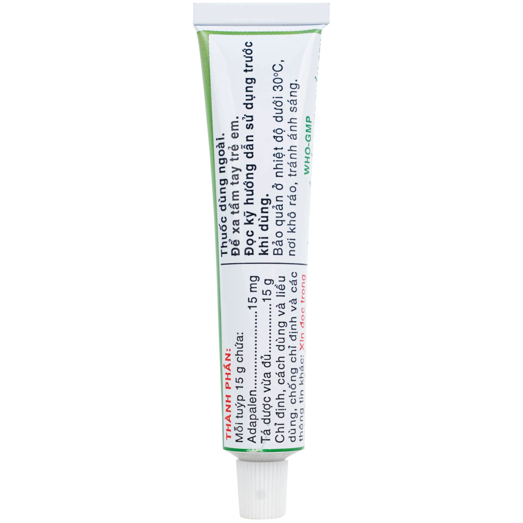 Hình ảnh Thuốc bôi da Acnemine Adapalen 0.1% OPV (15g)
