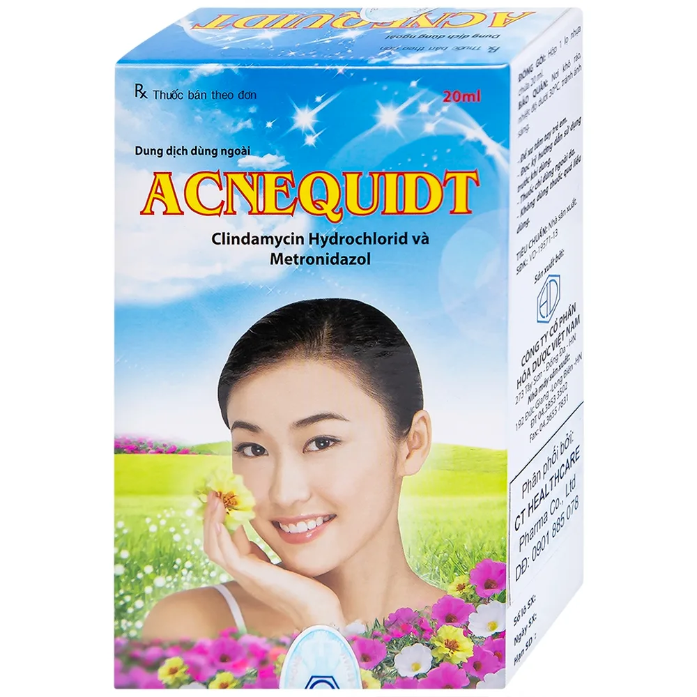 Hình ảnh Dung dịch dùng ngoài Acnequidt Hóa Dược điều trị bệnh trứng cá (20ml)