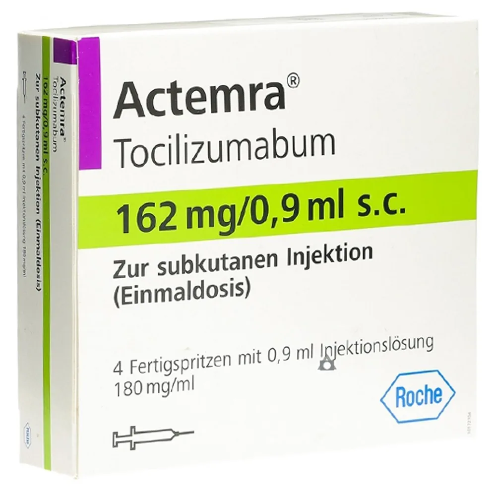 Hình ảnh Dung dịch tiêm truyền Actemra 162mg/0.9ml Roche điều trị viêm khớp dạng thấp (Hộp 4 ống)