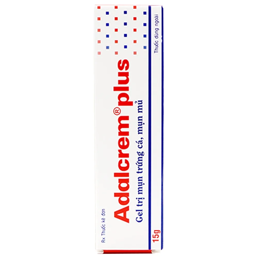 Hình ảnh Gel trị mụn trứng cá, mụn mủ Adalcrem plus 15g Phil Inter