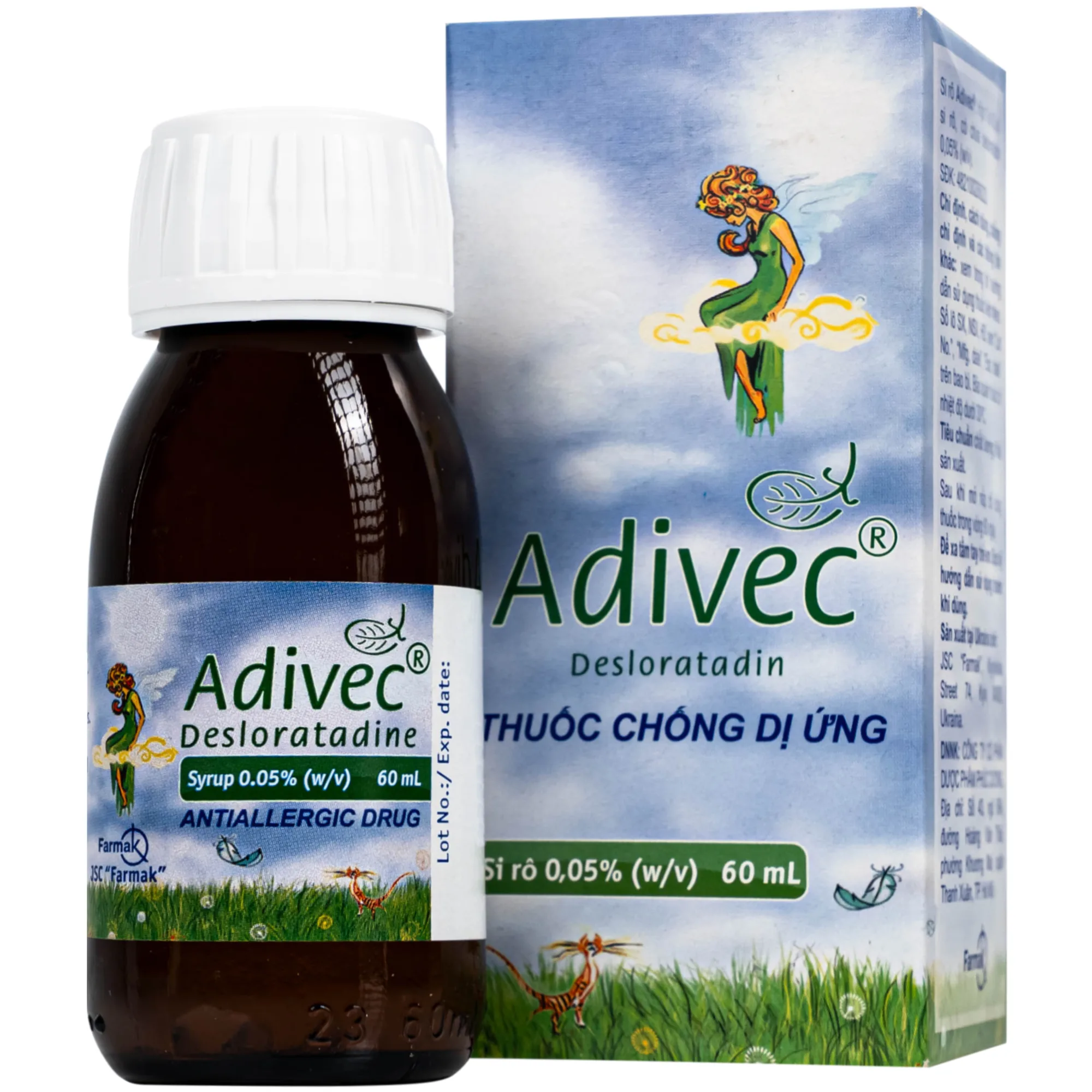 Hình ảnh Thuốc Adivec 0.5mg điều trị viêm
mũi dị ứng (60ml)