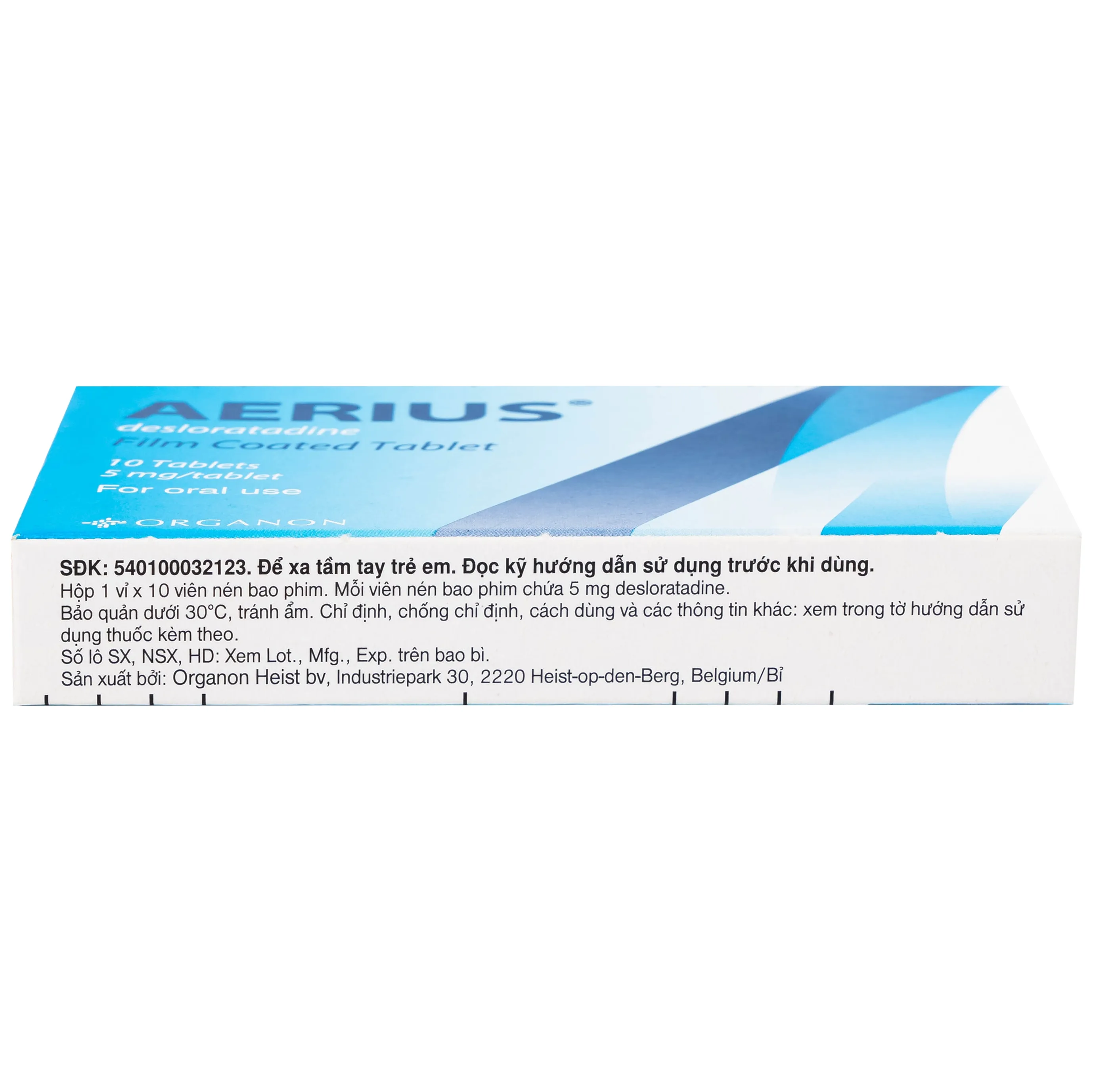 Hình ảnh Thuốc Aerius 5mg Organon giảm viêm mũi dị ứng, mày đay (1 vỉ x 10 viên)