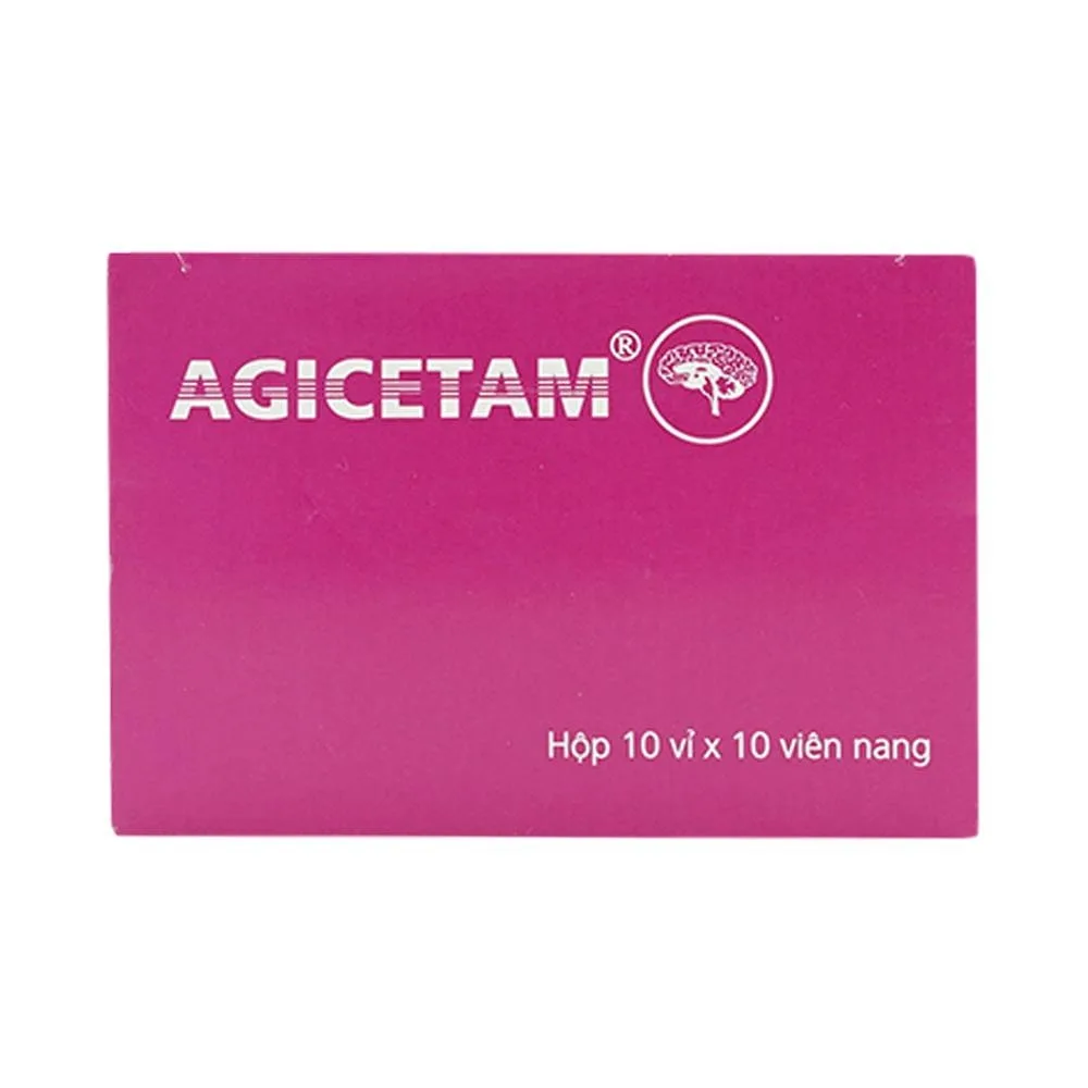 Hình ảnh Thuốc Agicetam 400 Agimexpharm điều trị triệu chứng chóng mặt (10 vỉ x 10 viên)