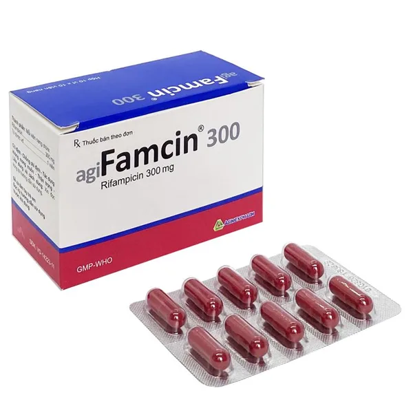Hình ảnh Thuốc Agifamcin 300 Agimexpharm điều trị tất cả các thể lao, phong (10 vỉ x 10 viên)