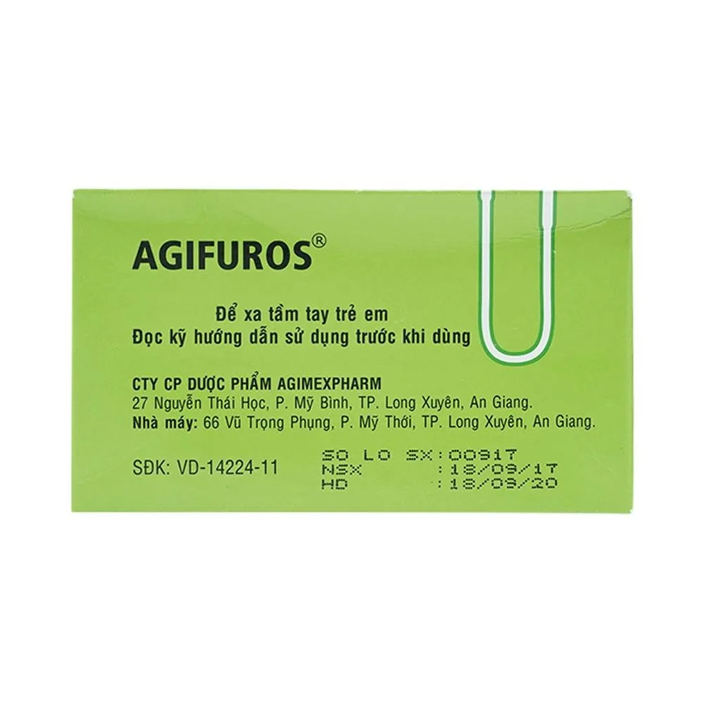 Hình ảnh Thuốc Agifuros 40mg Agimexpharm điều trị phù phổi cấp, phù do tim, gan, thận (10 vỉ x 25 viên)