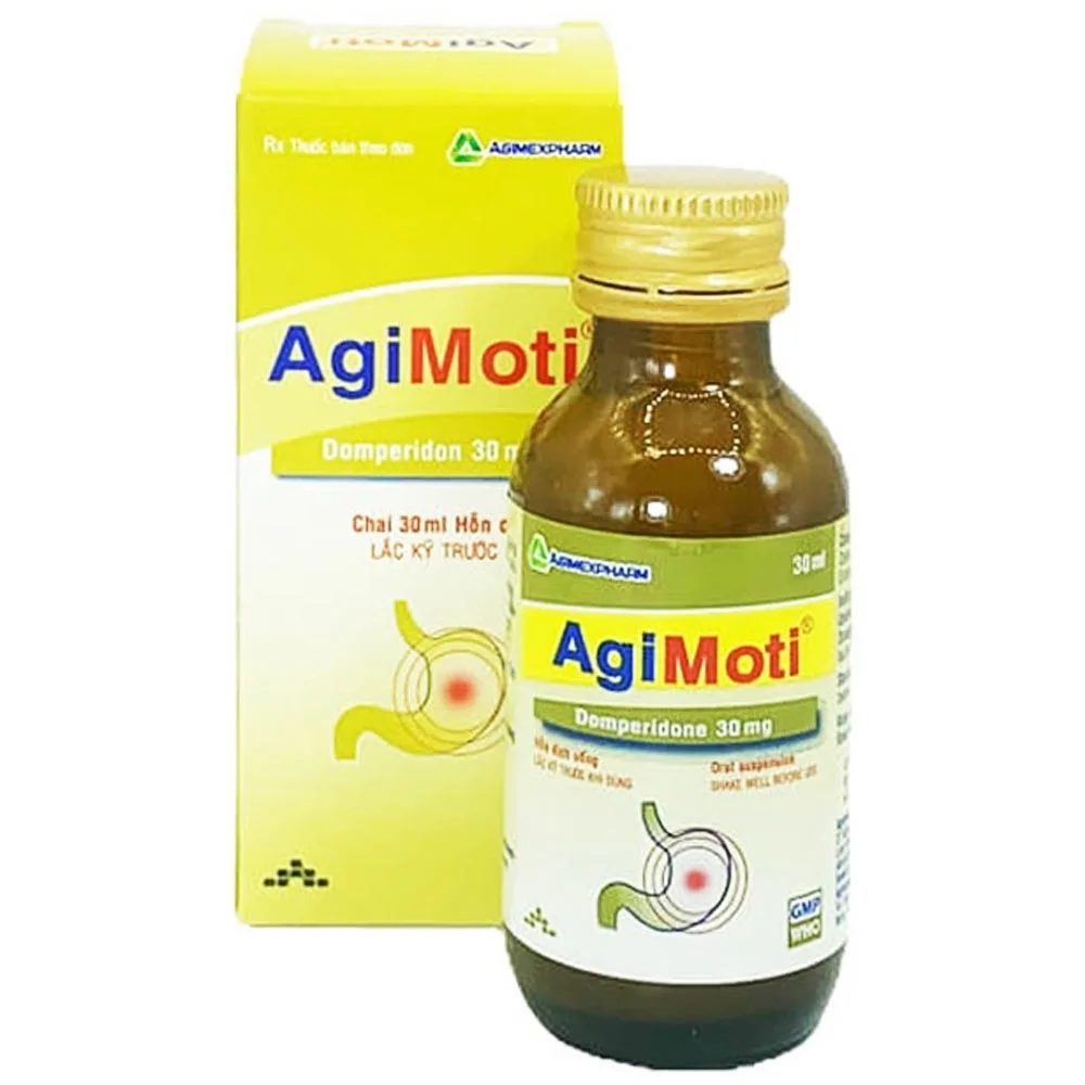 Hình ảnh Hỗn dịch uống AgiMoti 30mg Agimexpharm điều trị triệu chứng nôn và buồn nôn (30ml)