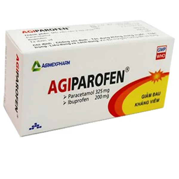 Hình ảnh Thuốc Agiparofen Agimexpharm giảm đau, kháng viêm (5 vỉ x 10 viên)