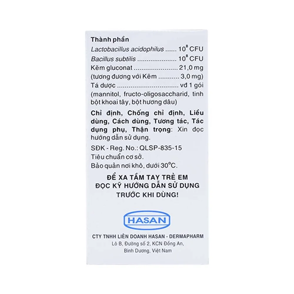 Hình ảnh Thuốc bột Aibezym Hasan bổ sung vi khuẩn có lợi cho đường tiêu hóa (30 gói x 2g)