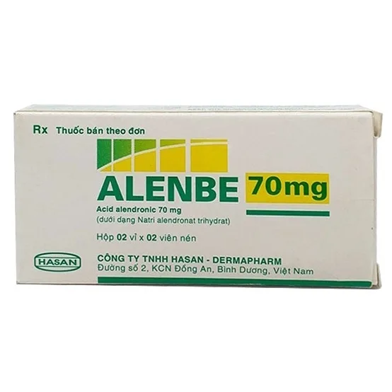 Hình ảnh Thuốc Alenbe 70mg Hasan điều trị loãng xương (2 vỉ x 2 viên)