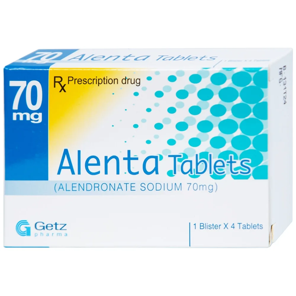 Hình ảnh Thuốc Alenta 70mg Getz điều trị loãng xương (1 vỉ x 4 viên)
