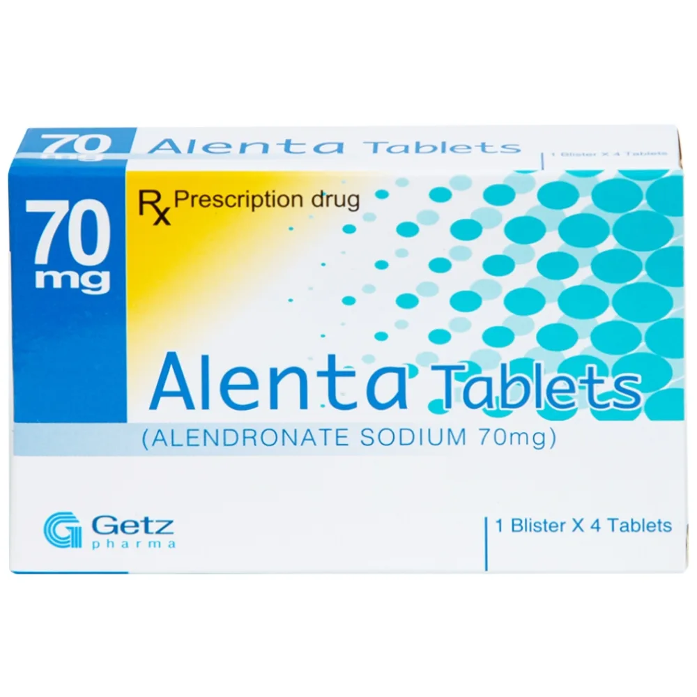 Hình ảnh Thuốc Alenta 70mg Getz điều trị loãng xương (1 vỉ x 4 viên)