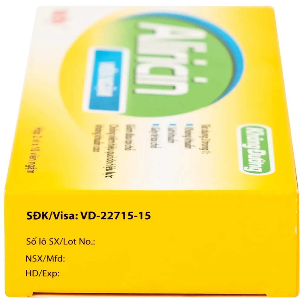 Hình ảnh Thuốc Aricicin Reliv điều trị viêm họng, viêm amidan, viêm miệng, viêm hầu (2 vỉ x 10 viên)