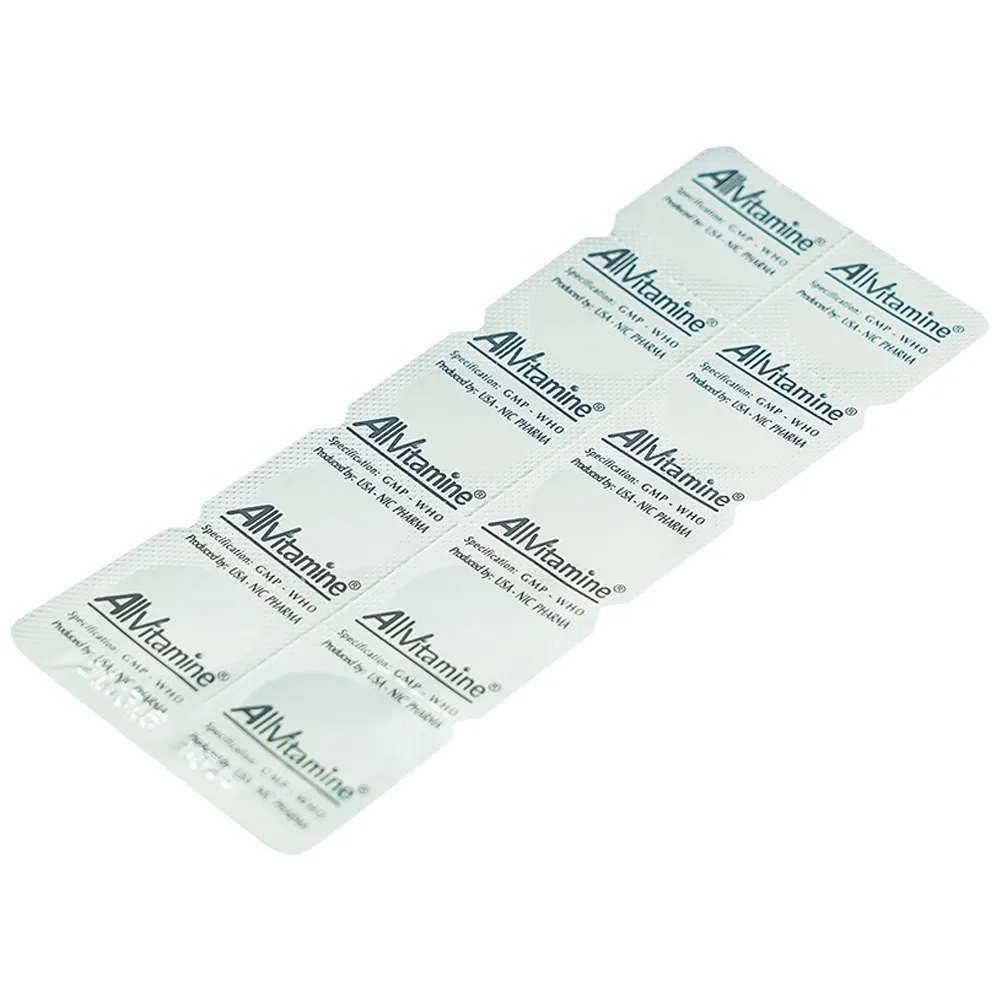Hình ảnh Thuốc Allvitamine bổ sung Vitamin (6 vỉ x 10 viên)