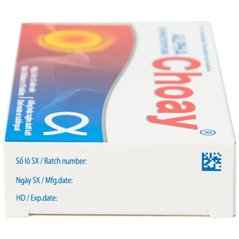 Hình ảnh Thuốc Alpha Chymotrypsine Choay Sanofi điều trị phù nề sau chấn thương, phẩu thuật, bỏng (2 vỉ x 15 viên)