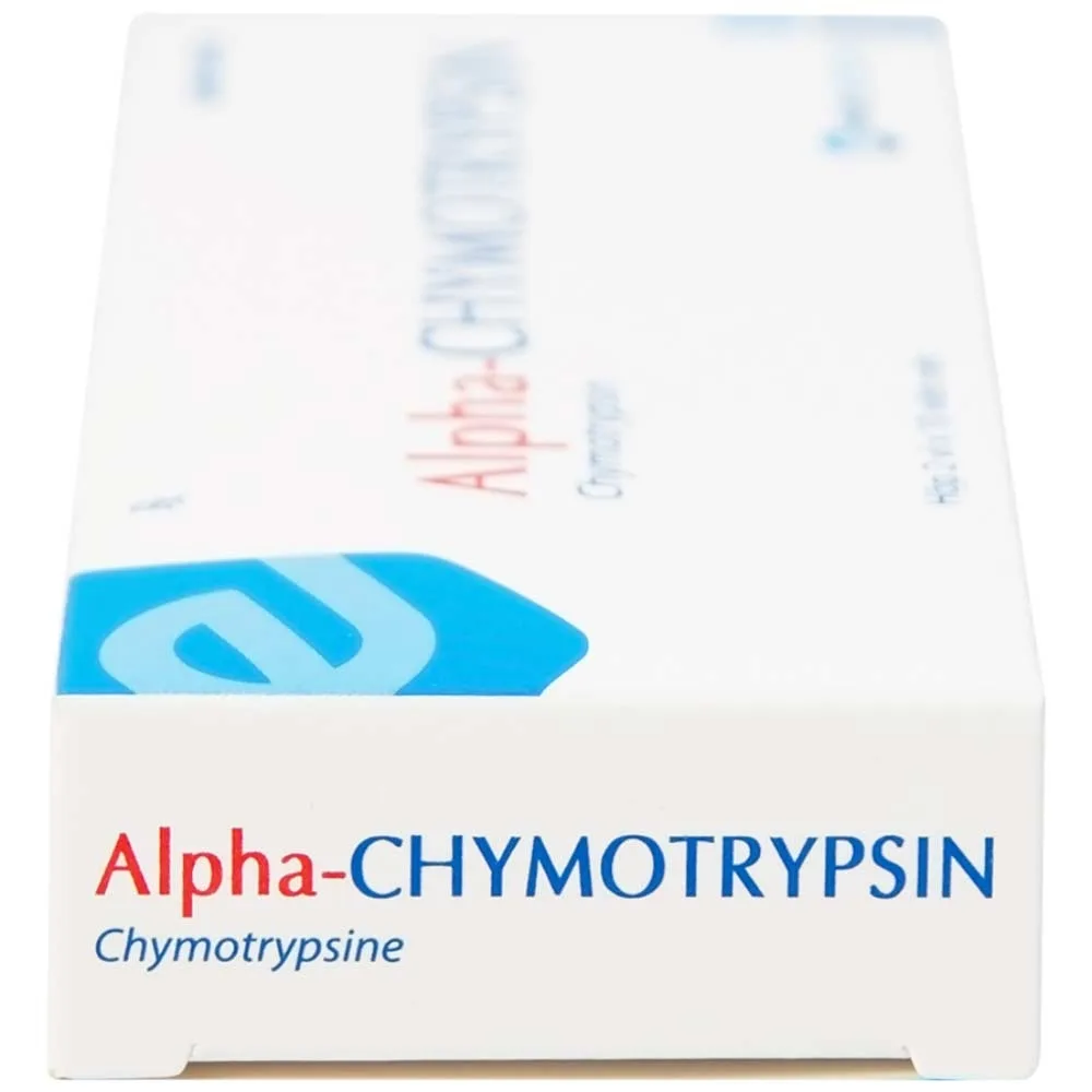 Hình ảnh Thuốc Alpha-Chymotrypsin Euvipharm điều trị phù nề sau chấn thương, phẩu thuật, bỏng (2 vỉ x 10 viên)
