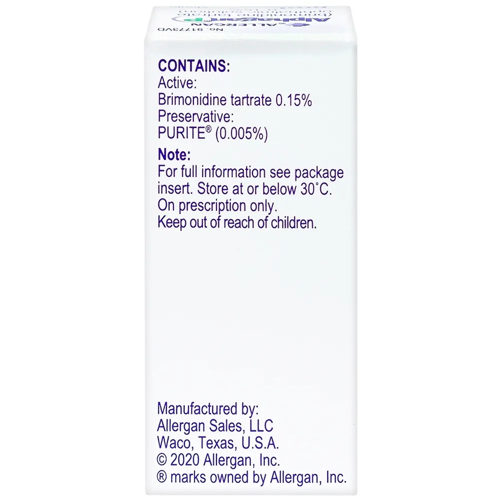 Hình ảnh Thuốc nhỏ mắt Alphagan P Allergan điều trị tăng nhãn áp (5ml)