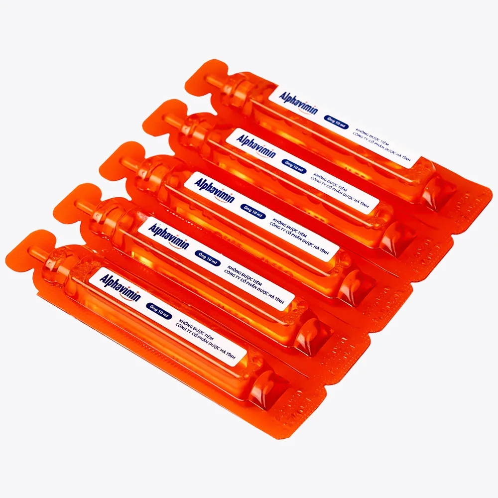 Hình ảnh Thuốc Alphavimin 10ml Hadiphar bổ sung vitamin trong thời kỳ dưỡng bệnh, chế độ ăn đặc biệt (20 ống)
