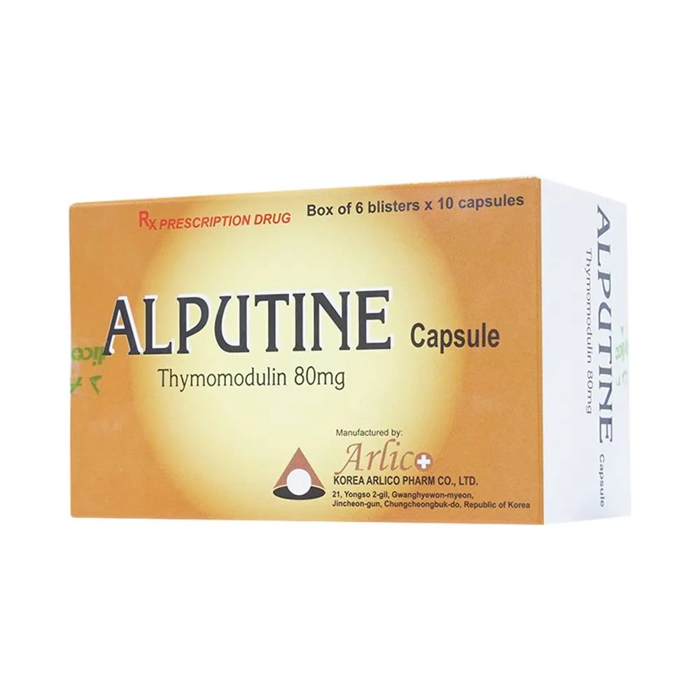 Hình ảnh Thuốc Alputine 80mg Arlico hỗ trợ điều trị nhiễm khuẩn hô hấp, viêm mũi dị ứng (6 vỉ x 10 viên)
