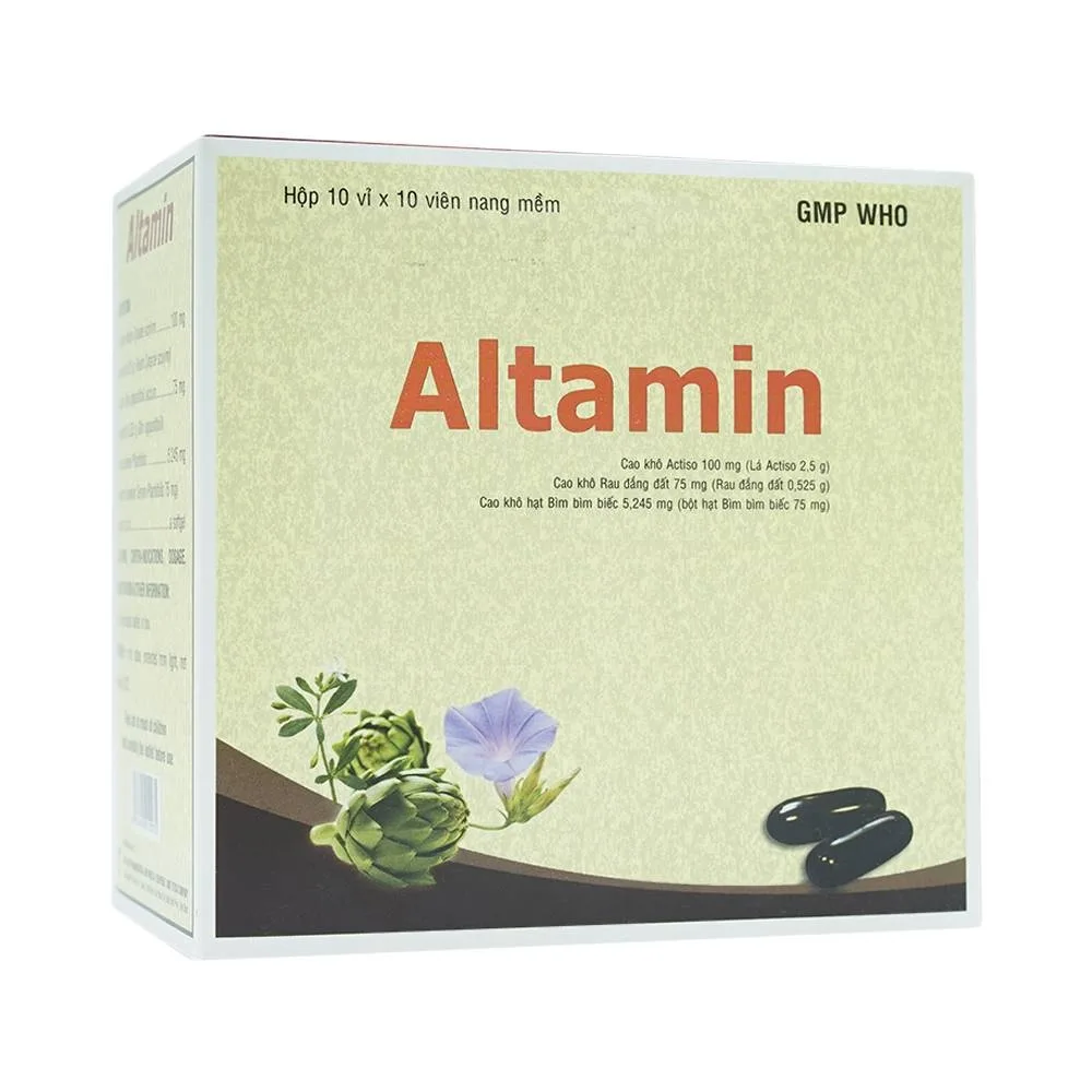 Hình ảnh Thuốc Altamin Bidiphar hỗ trợ điều trị suy giảm chức năng gan (10 vỉ x 10 viên)