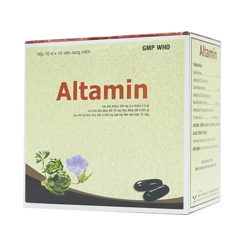 Hình ảnh Thuốc Altamin Bidiphar hỗ trợ điều trị suy giảm chức năng gan (10 vỉ x 10 viên)