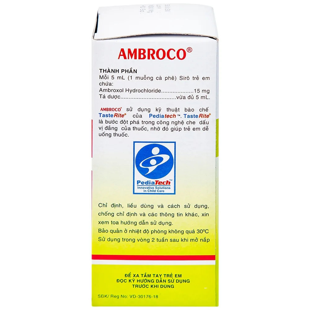 Hình ảnh Siro Ambroco United hỗ trợ tan đàm cho trẻ (60ml)