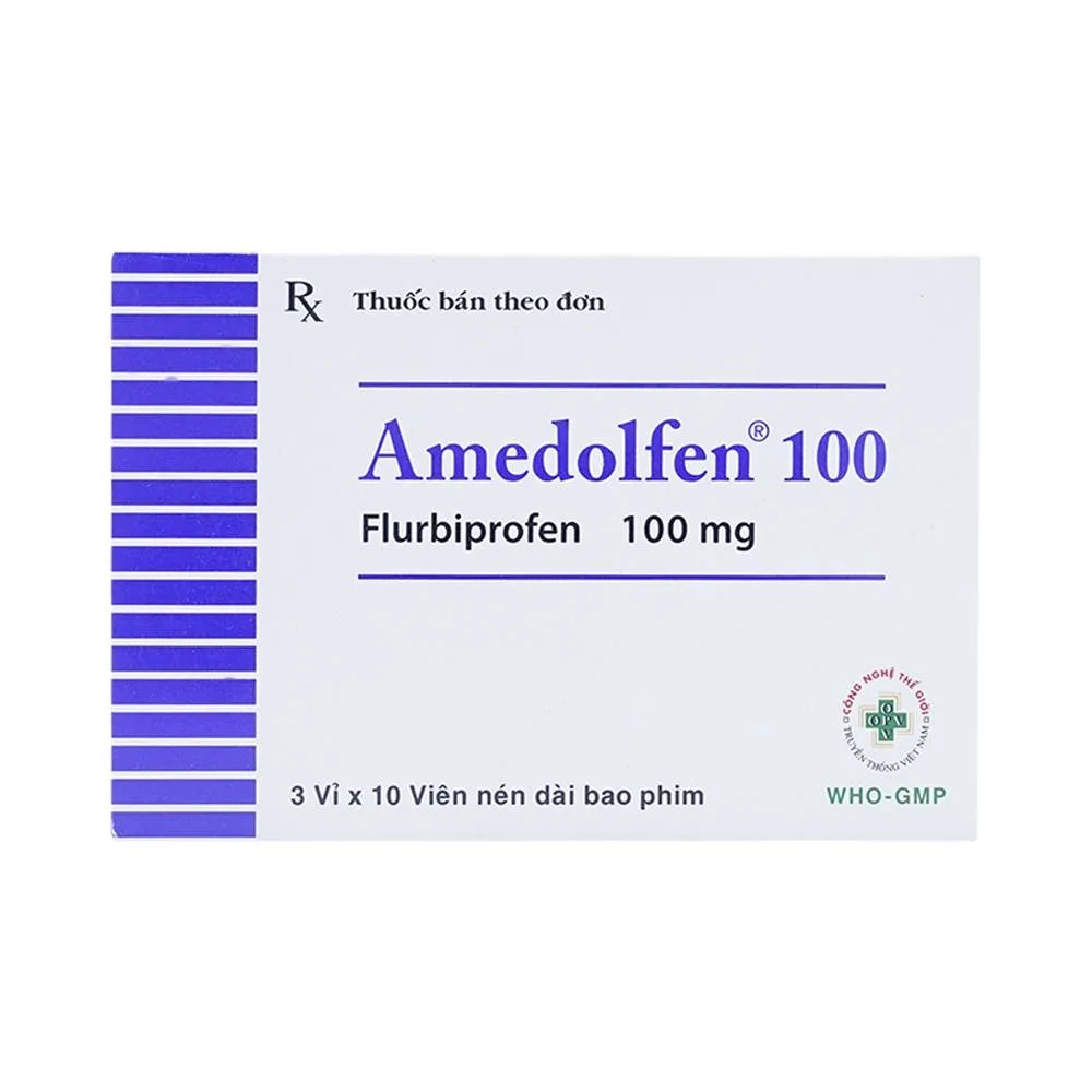 Hình ảnh Thuốc Amedolfen 100mg OPV điều trị viêm khớp, thoái hóa khớp (3 vỉ x 10 viên)