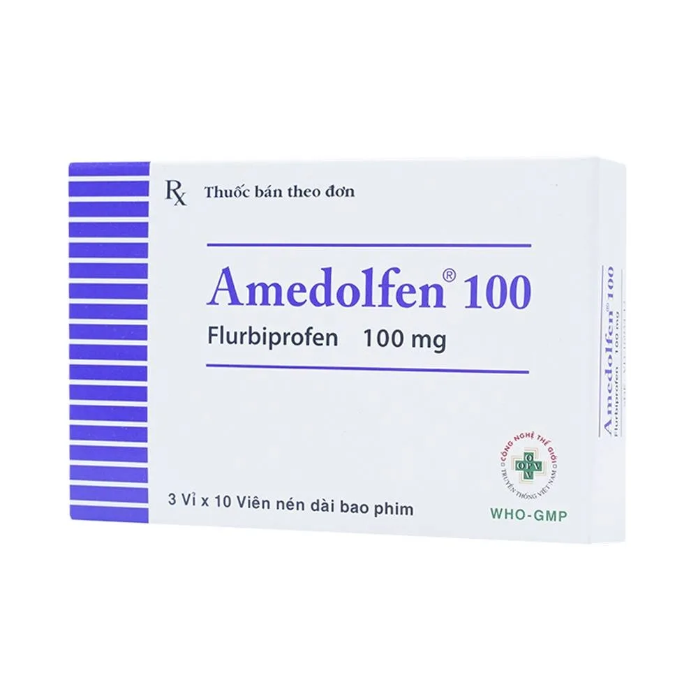 Hình ảnh Thuốc Amedolfen 100mg OPV điều trị viêm khớp, thoái hóa khớp (3 vỉ x 10 viên)