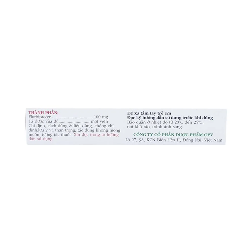 Hình ảnh Thuốc Amedolfen 100mg OPV điều trị viêm khớp, thoái hóa khớp (3 vỉ x 10 viên)