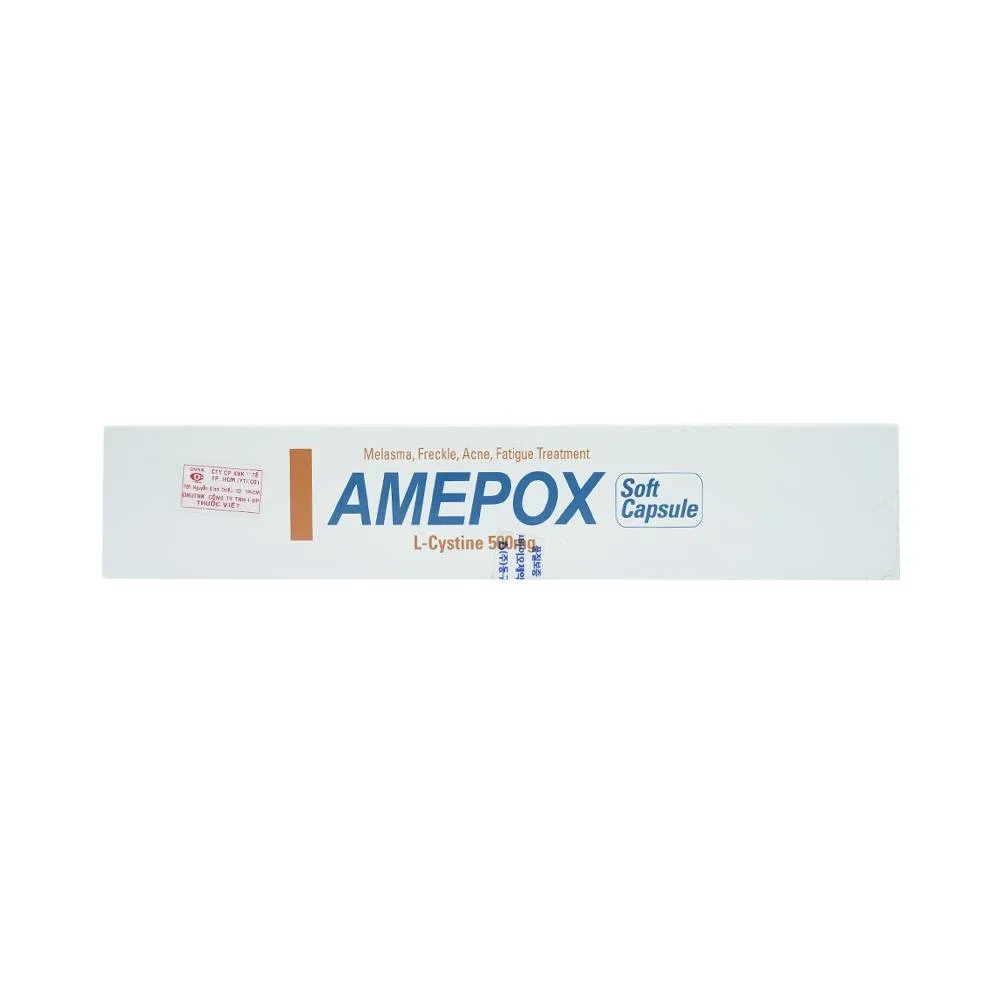 Hình ảnh Thuốc Amepox 500mg DongKoo điều trị sạm da do tàn nhang, nám da (20 vỉ x 5 viên)