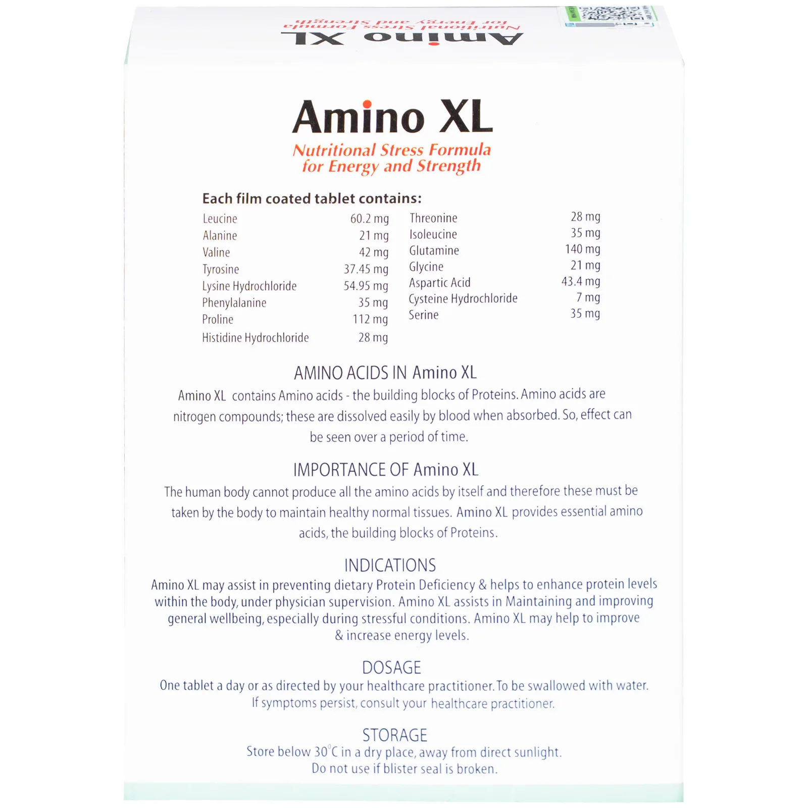Hình ảnh Thuốc Amino XL CMPS hỗ trợ ngăn ngừa thiếu hụt protein, duy trì và cải thiện sức khỏe (3 vỉ x 10 viên)