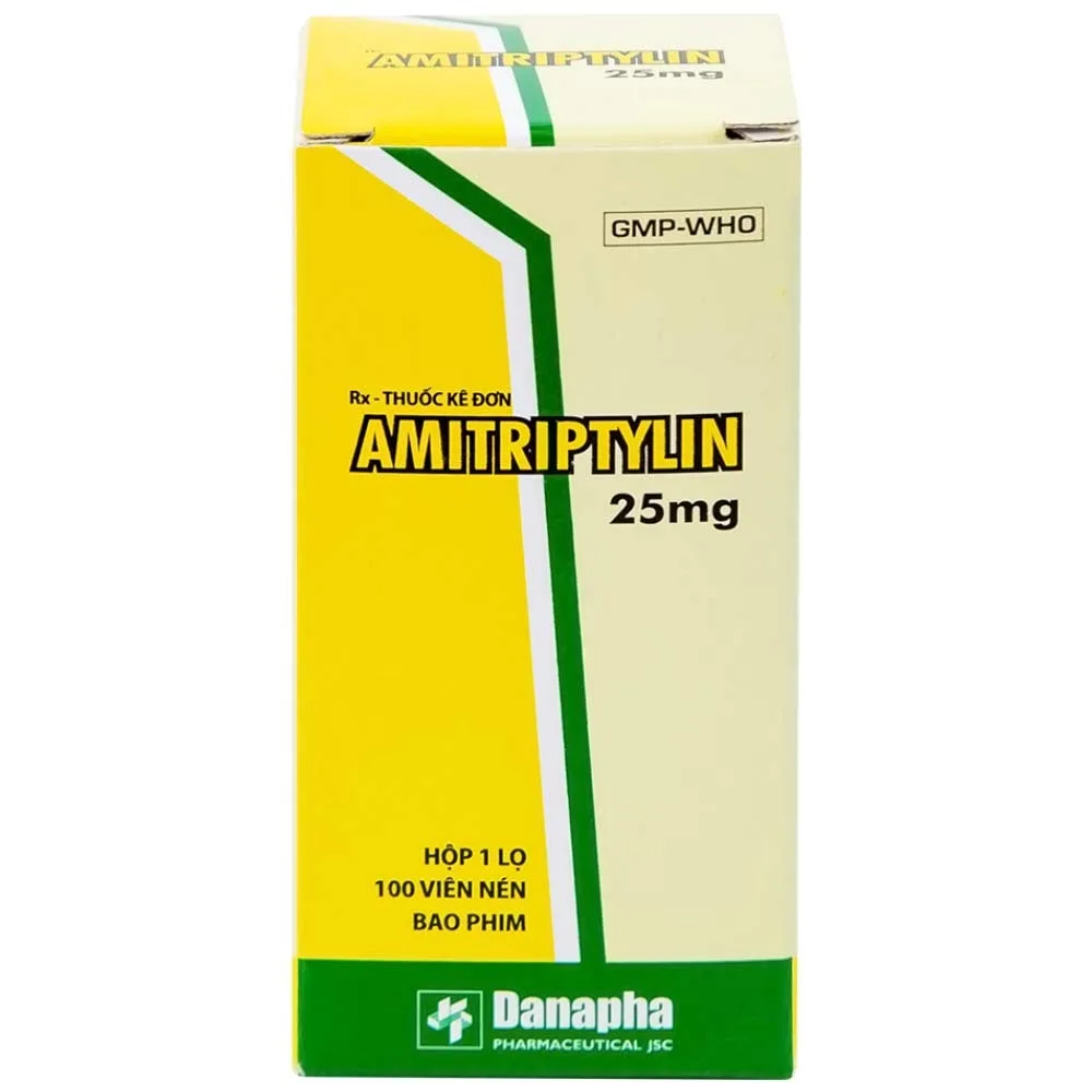 Hình ảnh Thuốc Amitriptylin 25mg Danapha điều trị trầm cảm (100 viên)