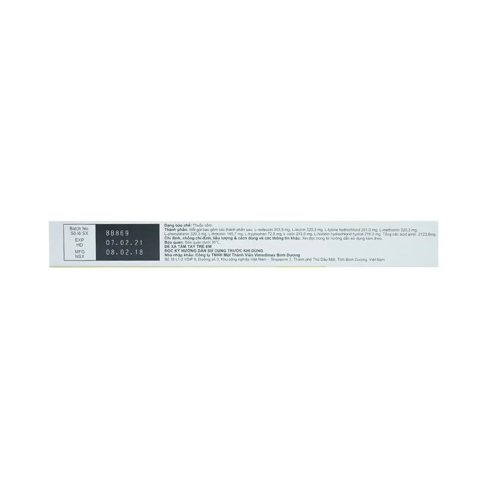 Hình ảnh Thuốc bột Amiyu Granules 2.5g EA Pharma cung cấp các acid amin trong suy thận mạn tính (30 gói x 2,5g)
