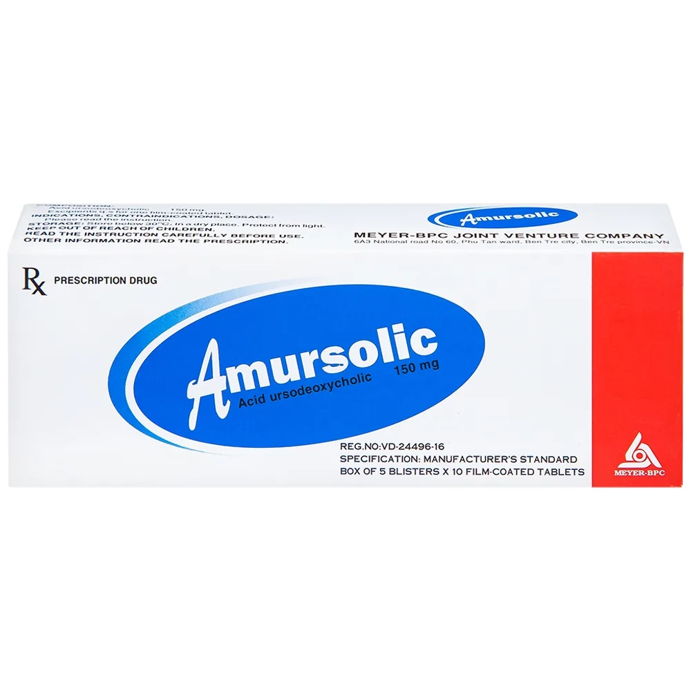 Hình ảnh Thuốc Amursolic Meyer hỗ trợ làm tan sỏi cholesterol (5 vỉ x 10 viên)