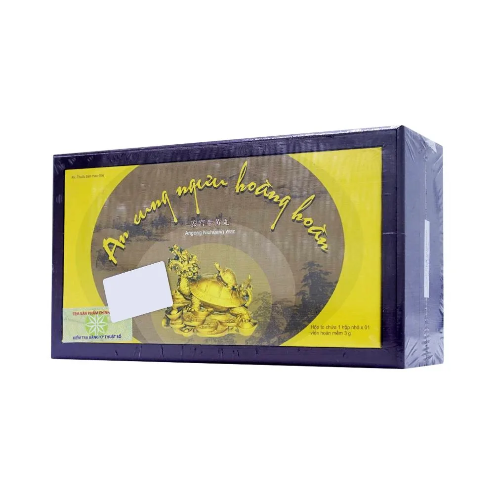 Hình ảnh Thuốc An Cung Ngưu Hoàng Hoàn thanh nhiệt, giải độc (1 viên)