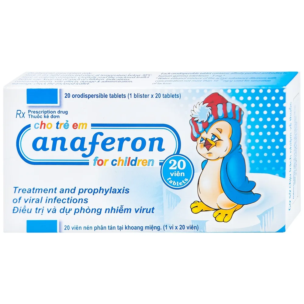 Hình ảnh Thuốc Anaferon For Children Materia điều trị và dự phòng nhiễm virus (1 vỉ x 20 viên)
