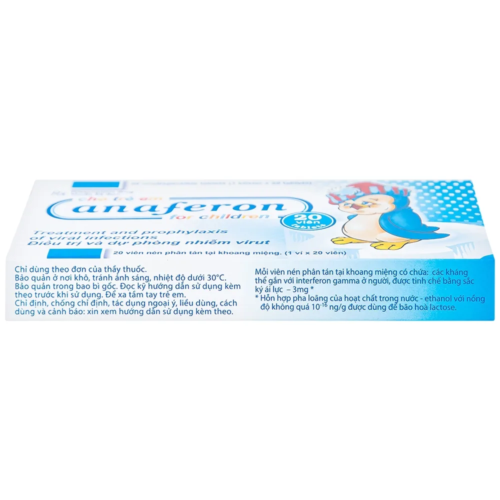 Hình ảnh Thuốc Anaferon For Children Materia điều trị và dự phòng nhiễm virus (1 vỉ x 20 viên)