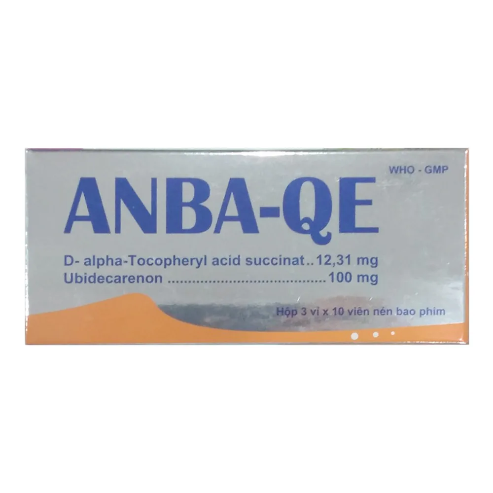 Hình ảnh Thuốc Anba-QE Phương Đông điều trị thiểu năng tuần hoàn, thiếu máu cơ tim, tăng huyết áp động mạch (3 vỉ x 10 viên)
