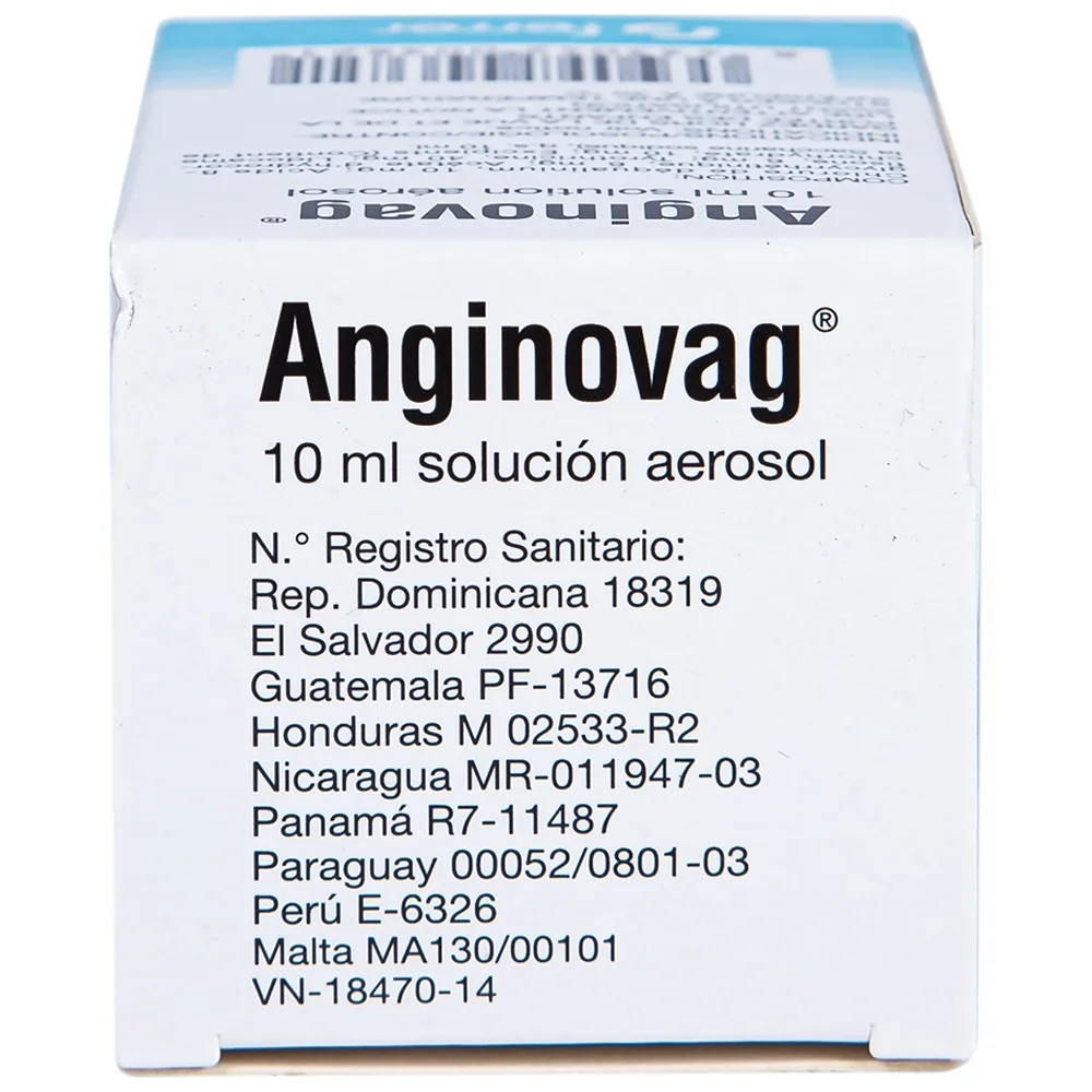 Hình ảnh Dung dịch xịt họng Anginovag Ferrer hỗ trợ điều trị các bệnh lý ở miệng, họng (10ml)